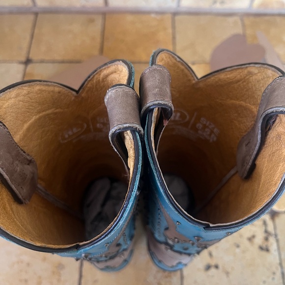 NIB Rockin Leather Cowboy Boots - Picture 11 of 14